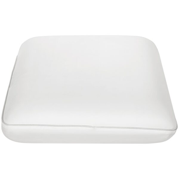 Memory foam pude, nakkestøttepude med aftageligt betræk, ergonomisk 60 x 40 cm, cremehvid